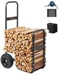 VEVOR Kaminholzwagen 67x52x110cm Brennholzwagen Pulverbeschichteter Stahl