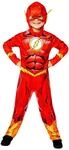 Amscan - Kinderkost&uuml;m The Flash, bedruckter Overall mit Kopfbedeckung, 100 %