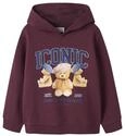 NAME IT M&auml;dchen Nkfrycca Ls Nreg Sweat Wh Bru Box, Burgundy, 116 cm