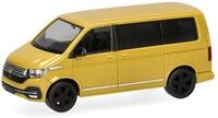 Herpa Modellauto VW T6.1 Caravelle, Grape Yellow, Miniatur im Ma&szlig;stab 1:87,