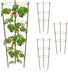 Relaxdays Rankhilfe 4er Set, Metall & Kunststoff, 45 cm hoch, 3 verstellbare...