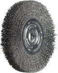 PFERD POS Rundb&uuml;rste breit ungezopft RBU | &Oslash; 180x25xvariable Bohrung Stahl-Draht-&Oslash;