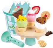 Hape Eiscreme-Set - EIS Spielzeug, 3 Bunte Eiskugeln, 3 So&szlig;en und 5...