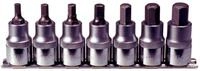 KS Tools 911.1320 1/2" Bit-Stecknuss-Satz Innensechskant, kurz, 7-tlg.