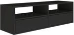 Selsey TV Lowboard - Schwarz Farbe Moderne Fernseher Kommode 100 x 30 x 30 cm...