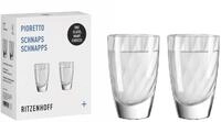 RITZENHOFF 3991003 2in1-Glas f&uuml;r Schnaps oder Espresso - 40 ml - 2er Set - Pioretto,