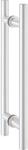 KWS 81424103525 Silber Sto&szlig;griff flach, T&uuml;rgriff L&auml;nge 350 mm, Stangengriff f&uuml;r