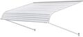 VEVOR Fenstermarkise 152,4x106,6x51 cm, T&uuml;rvordach, leichte & stabile