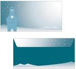 SIGEL DU259 Briefumschl&auml;ge Weihnachten gummiert, DIN lang, 25 St&uuml;ck, "Polar...