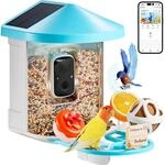 VEVOR Vogelfutterhaus mit Kamera, 2K HD KI Vogelerkennung &uuml;ber 10.000...