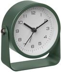 TFA Dostmann Design Wecker gr&uuml;n analog, 60.1042.04, ohne Ticken, extra leise, aus