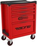 KS TOOLS Werkstattwagen Racing mit 5 Schubladen, Polypropylen, wei&szlig;