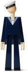 Kay Bojesen Marine Figuren 20.5 cm Holzfiguren Originaldesign, blau