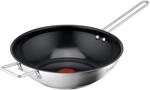 Tefal Nordica Edelstahl-Wokpfanne 28 cm, Antihaftversiegelung, integrierter