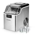 EUHOMY Eisw&uuml;rfelmaschine Edelstahl, 24 Eisw&uuml;rfel in 13 Minuten, 24kg/24H