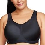 Glamorise Damen 9066 Sports Bra, Schwarz, 105B