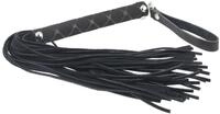Erotic Fashion Peitsche 35 cm, mit schwarzem Leder Peitsche 30 Str&auml;ngen,...