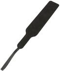 Erotic Fashion Peitsche 40 cm. mit Spitzen, schwarz Leder Klatsche mit Dornen An