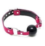 Erotic Fashion Mundknebel, Rosa-Schwarz Echtes Leder, 1er-Pack (1 x 1 St&uuml;ck)