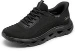Skechers Glide Step Arc Waves Slip-In-Sneaker f&uuml;r Damen, Schwarz/Schwarz, 36 EU
