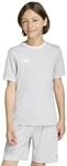 adidas Unisex Kinder Entrada26 Jersey Kids Shirt, Team Light Grey/White, 9-10...