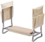 Relaxdays Kniebank Gartenarbeit, klappbar, gepolstert, mit Taschen, 2-in-1...