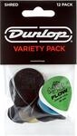 JIM DUNLOP Plektrum Variety Pack Tortex Shred, 12 St&uuml;ck, Multicolor, ulex,...