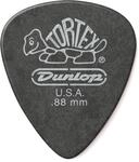 JIM DUNLOP Plektrum Tortex Pitch Black 0,88mm 12 St&uuml;ck