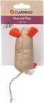 Flamingo Katzenspielzeug &ndash; Robla Maus &ndash; 9,2cm &ndash; Textil &ndash; mit Catnip &ndash; bunt