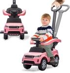 JAMARA 464061 Rutscher Land Rover Discovery 3in1, Rutschauto mit Schubstange,...