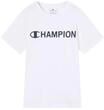 Champion Legacy Jungen Graphic Crewneck T-Shirt L Wei&szlig;, wei&szlig;, L