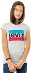Levi's Kids sportswear logo tee M&auml;dchen Gray Heather 10 Jahre