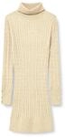 ONLY Damen Onllouis Ls Rollneck Cable Dress at KNT, Mocha Meringue, M