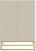 Selsey Kommode Veldio, 25 x 90 x 38 cm, Graubeige | Schrank