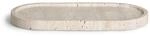 M&ouml;ve Travertine Grace Tablett 30,5 x 15 x 2 cm aus Kalkstein, beige