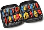 PeakTech P 8202, 24 St&uuml;ck Messleitungen Set, 25cm - 200cm, Multimeter Test Kabel,