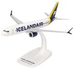 Herpa Snap-Fit Modellflugzeug Icelandair Boeing 737 Max 8 - Yellow Tail Stripe,