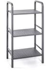 HAKU Regal grau, Metall - Ma&szlig;e: B 40 cm x H 81 cm x T 28 cm, Style: Modern