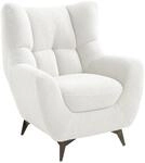Atlantic Home Collection Sessel Shawn bezogen mit Teddystoff, wei&szlig;, Polyester,...