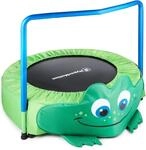 HyperMotion Frosch Kindertrampolin 90 cm mit Haltegriff - Indoor/Outdoor