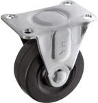 TOOLCRAFT TO-5137890 Bockrolle mit Anschraubplatte 50 mm Gummi