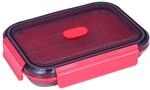 Lurch Frischhaltebox Silikon faltbar up & down 1200 ml frozen pink