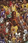 Grupo Erik Basketball Superstars Poster - Kunstdruck - Deko Wohnzimmer oder Deko