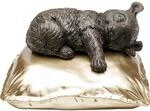 Kare Design Deko Figur Koala, Grau/Gold, Handbemalt, Unikat, Deko Objekt f&uuml;rs
