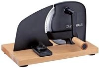 Zassenhaus Brotschneidemaschine PURE schwarz, manuelle Kurbelmaschine mit
