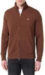 GANT Herren REG Shield Full Zip Sweat Sweatshirt, Mahogany Brown, M