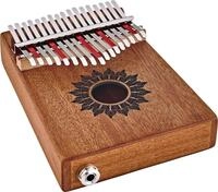 Sonic Energy Kalimba mit Tonabnehmer &ndash; C-Dur, 17 T&ouml;ne &ndash; Mahagoniholz &ndash; F&uuml;r