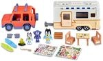 Bluey - Set Family Cruiser + Campervan, Playset f&uuml;r Familienautos, mit 3 Figuren, 10