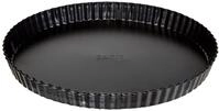Ibili 824228 Kuchenform aus Stahl, geriffelt, mit herausnehmbarem Boden,