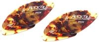 Rocktile Plektren Brown Tortoise Thin 12er Pack - St&auml;rke Thin&rdquo; (0,46 mm) -